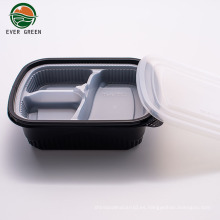 Recipiente de alimentos recipiente de alimentos tazón de plástico de microondas desechable